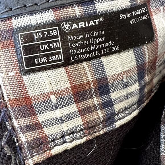 Ariat Whitney Ankle Boots Round Toe Waterproof Suede Leather Gray 7.5B - Picture 6 of 7